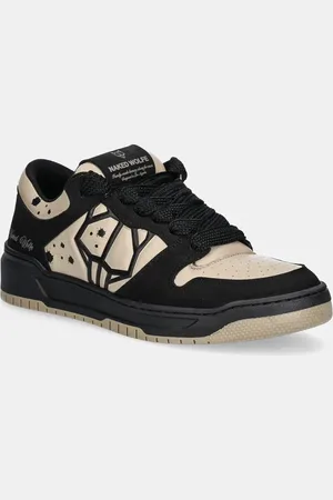 Naked Wolfe Sneakers in pelle CM-00 colore CM-00 Black Nubuck Latte Lth
