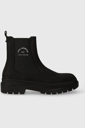 Karl Lagerfeld Stivaletti chelsea in camoscio OUTLAND uomo KL11241F
