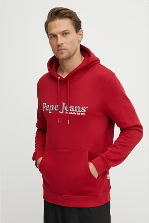 Pepe Jeans Felpa in cotone SOMERS HOODIE uomo colore con cappuccio PM582728