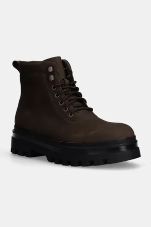 Calvin Klein Scarpe in nubuck LUGGED LACEUP BOOT OXF HIKING NB colore YM0YM01076
