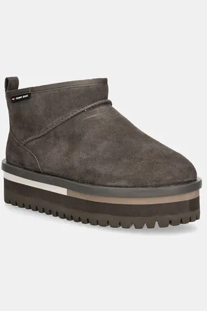 Tommy Hilfiger Stivali da neve in camoscio TJW SUEDE FLATFORM BOOT WL colore EN0EN02599