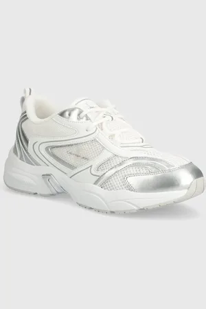 Calvin Klein Sneakers RETRO TENNIS LOW LACE MH ML MTL colore YW0YW01463