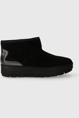 Tommy Hilfiger Stivali da neve in pelle METALLIC SUEDE SNOWBOOT colore FW0FW07850