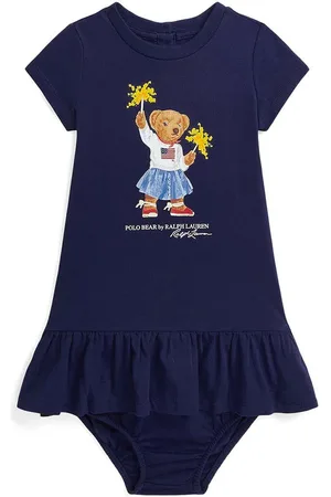 Ralph Lauren Vestito in cotone neonata colore 310953280001