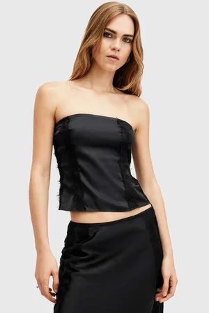 AllSaints Top MORGAN colore con applicazione W029PB