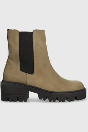 Charles Footwear Stivaletti alla caviglia in camoscio Diana donna Diana.Boots.Military.G