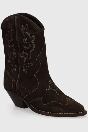 Bianco Stivali cowboy in pelle scamosciata BIAISABEL donna colore 11301444