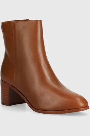 Ralph Lauren Stivaletti alla caviglia in pelle Cassie donna colore 802937813002