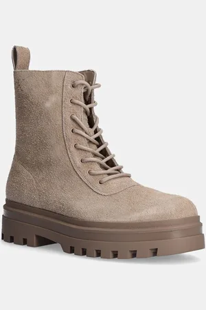 Calvin Klein Scarponi da trekking in camoscio LUGGED LACE ZIP BOOT OXF HR SU uomo colore YM0YM01068