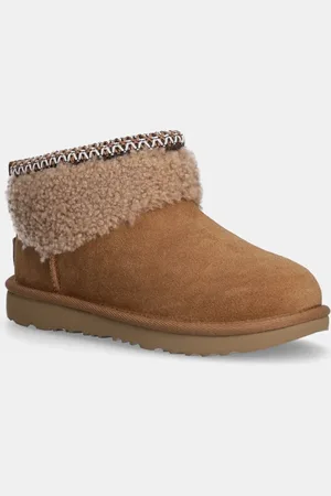 UGG Scarpe invernali in pelle scamosciata bambino/a KIDS CLASSIC ULTRA MINI MAXI CURLY colore 1157730K