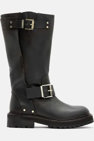 AllSaints Stivali in pelle Tay Biker Boot donna colore W026FA