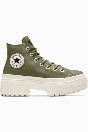 Converse Scarpe da ginnastica in pelle Chuck Taylor All Star Lugged Heel donna colore A11163C