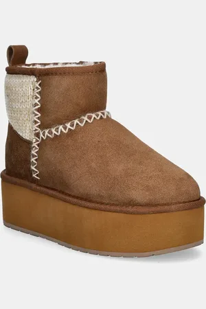 Emu Stivali da neve in camoscio Stinger Knit Flatform colore W13143.CHES