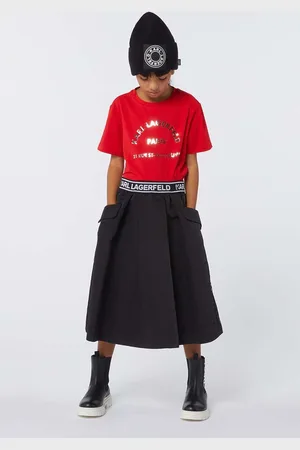 Karl Lagerfeld T-shirt in cotone per bambini colore Z30205