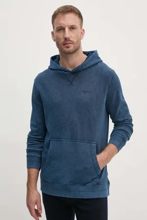 Pepe Jeans Felpa in cotone SILVERTON HOODIE uomo colore con cappuccio PM582713