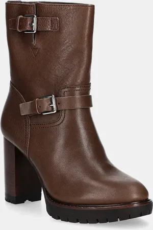 Ralph Lauren Stivaletti alla caviglia in pelle Lyvia donna colore 802937819003