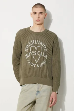 Billionaire Boys Club Maglione in cotone Heart & Mind Stencil Logo Jumper colore B24224
