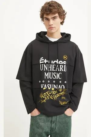 Etudes Felpa in cotone uomo colore con cappuccio H24MCTSH195