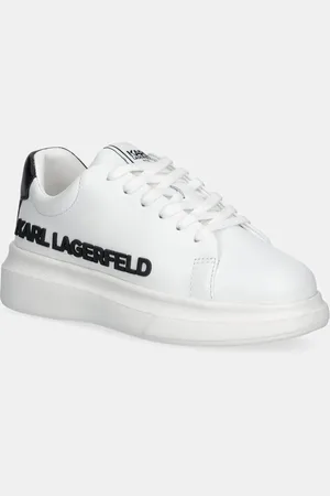 Karl Lagerfeld Scarpe da ginnastica per bambini in pelle colore Z30381