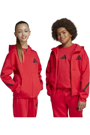 adidas Felpa per bambini colore con cappuccio JC7580