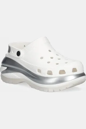 Crocs Ciabatte slide Mega Crush Metallic Clog donna colore 210368