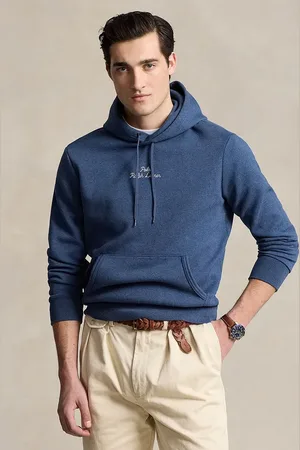 Ralph Lauren Felpa uomo colore nero con cappuccio con applicazione 710936586