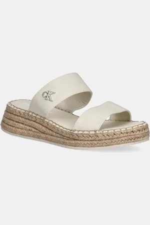 Calvin Klein Ciabatte slide SPORTY ROPE MG LTH WEBBING donna colore YW0YW01704