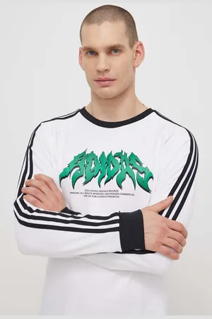 adidas Top a maniche lunghe in cotone Flames colore IS2917