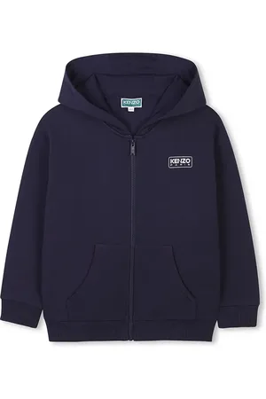 Kenzo Felpa in cotone bambino/a colore con cappuccio K61174