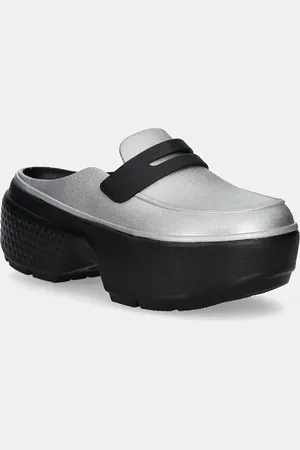 Crocs Ciabatte slide Stomp Metallic Loafer Clog donna colore 210363