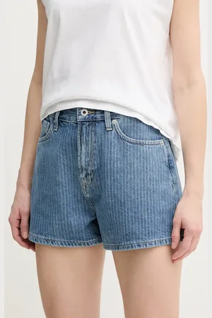 Pepe Jeans Pantaloncini di jeans A-LINE SHORT HW SUZIE donna colore PL801111ID1