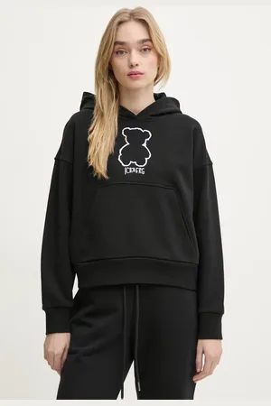 Iceberg Felpa in cotone donna colore con cappuccio con applicazione E071 6300