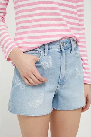 Hollister Pantaloncini di jeans CURVY JEANS donna colore con applicazione