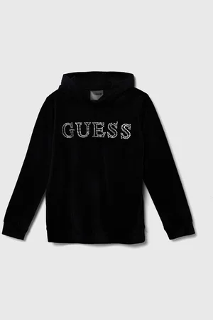 Guess Felpa per bambini colore con cappuccio con applicazione J4YQ27 KBXI2
