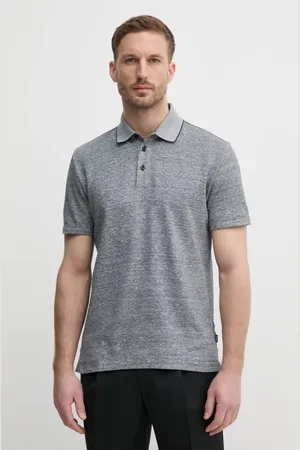 HUGO BOSS Polo in lino uomo colore 50537501