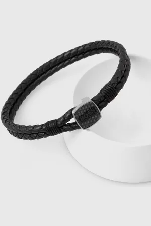 HUGO BOSS Bracciale in pelle uomo