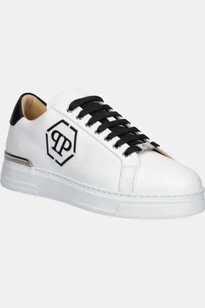 Philipp Plein Sneakers in pelle Nappa Lo-Top Hexagon colore USC0692 PLE075N 02