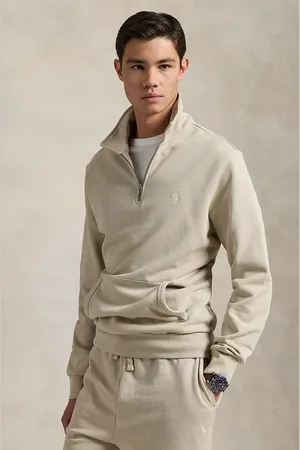 Ralph Lauren Felpa in cotone uomo colore beige 710934601