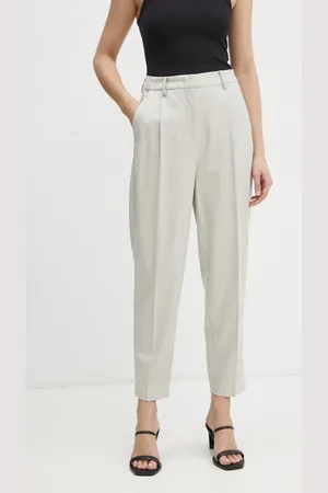 Bruuns Bazaar Pantaloni in misto lana colore BBW4205