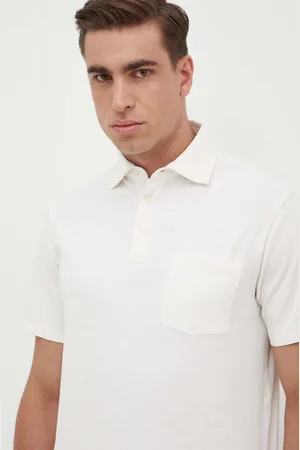 Ralph Lauren Polo con aggiunta di lino colore bianco