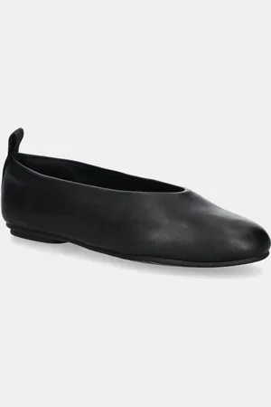 Calvin Klein Ballerine in pelle BALLERINA LEATHER colore YW0YW01803
