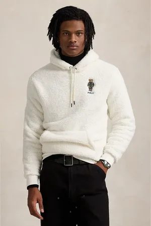 Ralph Lauren Felpa uomo colore blu navy con cappuccio con applicazione 710930550