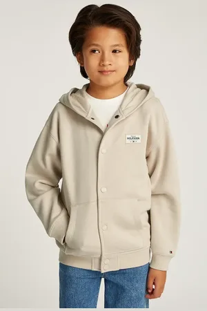 Tommy Hilfiger Felpa per bambini colore con cappuccio KB0KB09314