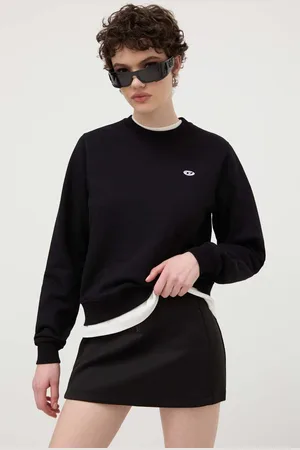 Diesel Felpa in cotone donna colore con applicazione