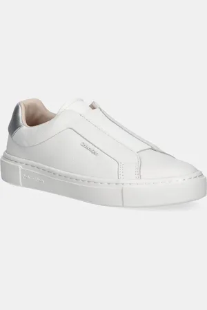 Calvin Klein Sneakers in pelle CUPSOLE SLIP ON W/ML - LTH colore HW0HW02289