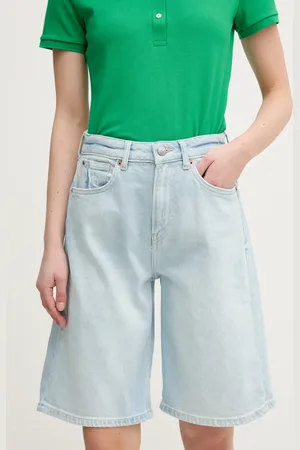 Pepe Jeans Pantaloncini di jeans BERMUDA SHORT UHW BREEZE donna colore PL801176