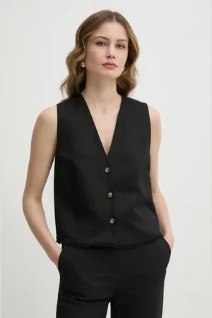Ivy & Oak Gilet in lino colore IO112358