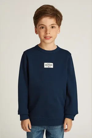 Tommy Hilfiger Felpa per bambini colore con applicazione KB0KB09315