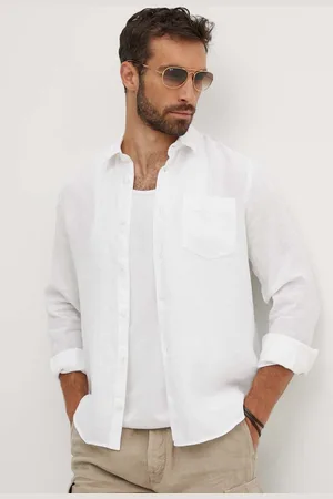 Vilebrequin Camicia di lino CAROUBIS colore CRSU3U00