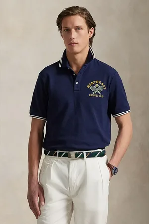 Ralph Lauren Polo in cotone uomo colore tinta unita 710964976
